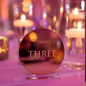 Wedding Table Numbers #1-20
